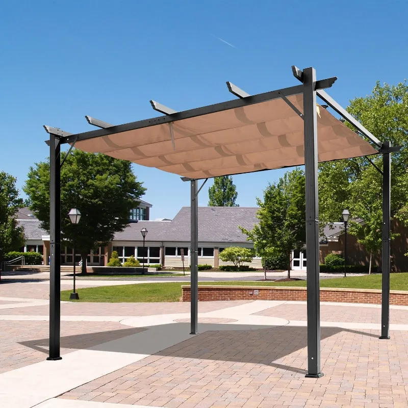 10' x 13' Outdoor Aluminium Frame Gazebo - Black