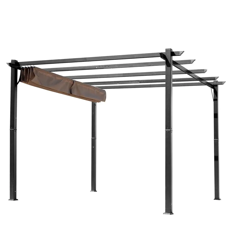 10' x 13' Outdoor Aluminium Frame Gazebo - Black