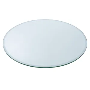 14" Round Clear Glass Table Tops