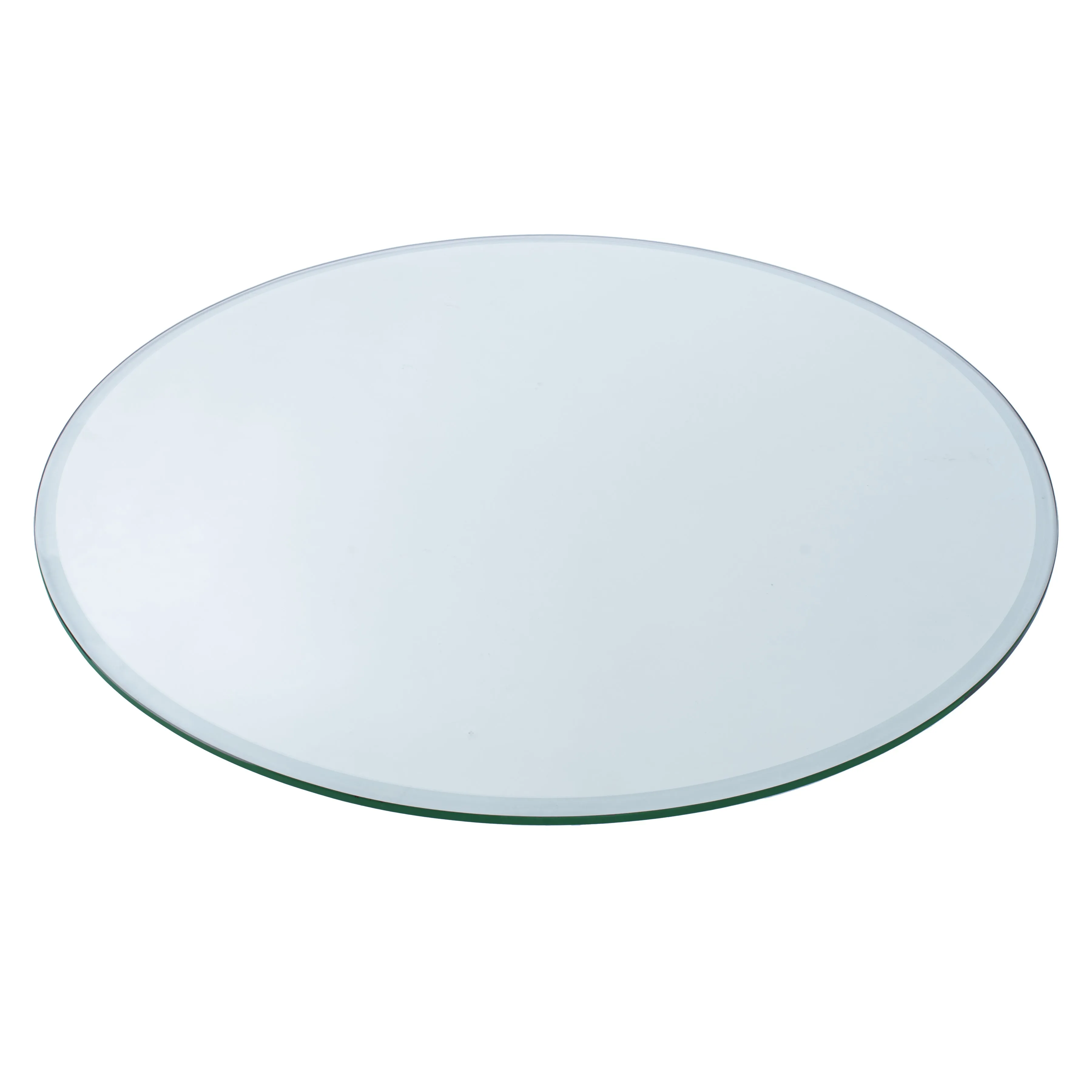 14" Round Clear Glass Table Tops