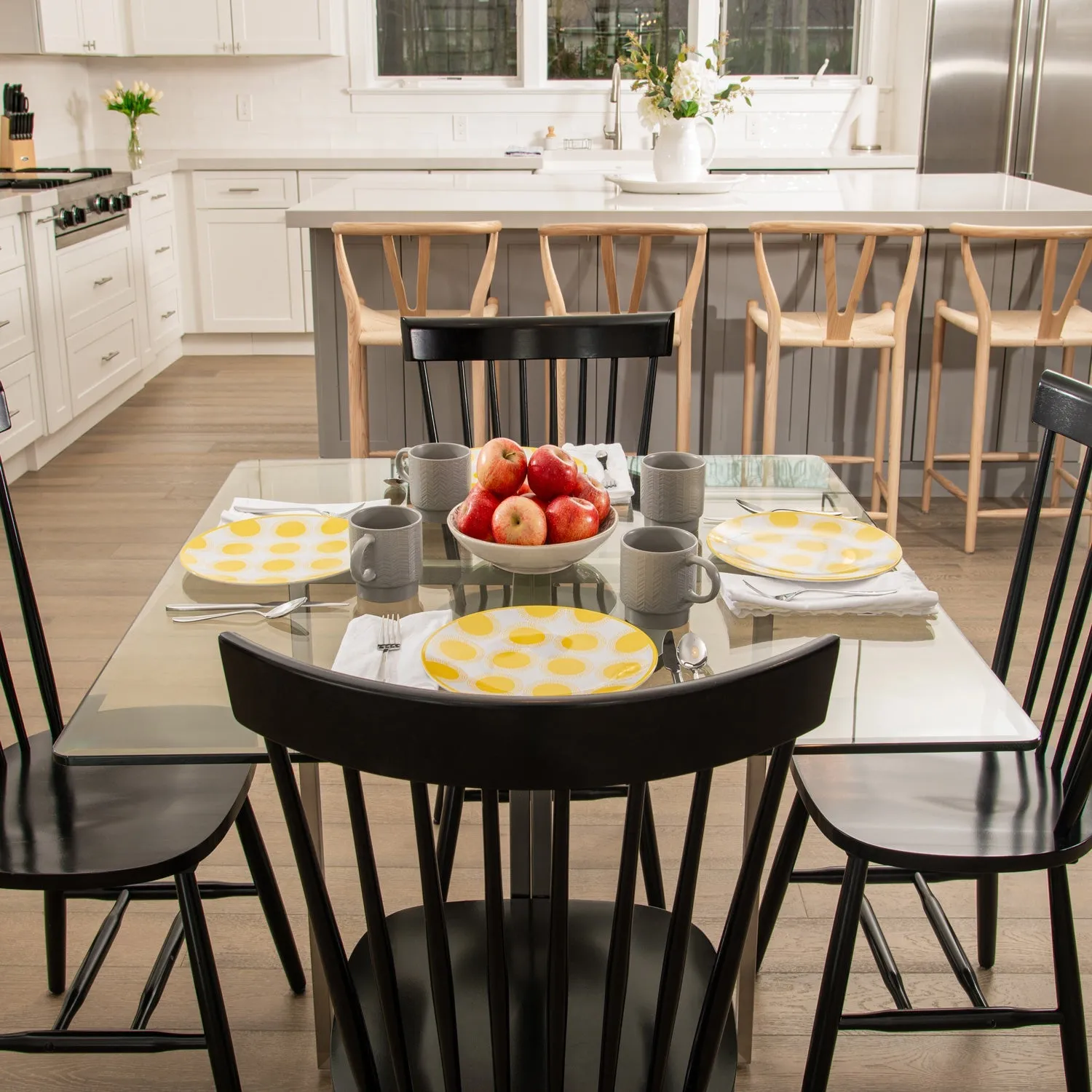 16" Square Clear Glass Table Tops