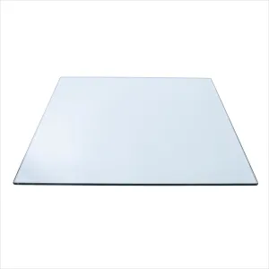 16" Square Clear Glass Table Tops