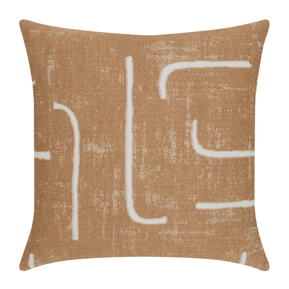 20" Square Elaine Smith Pillow  Instinct Caramel