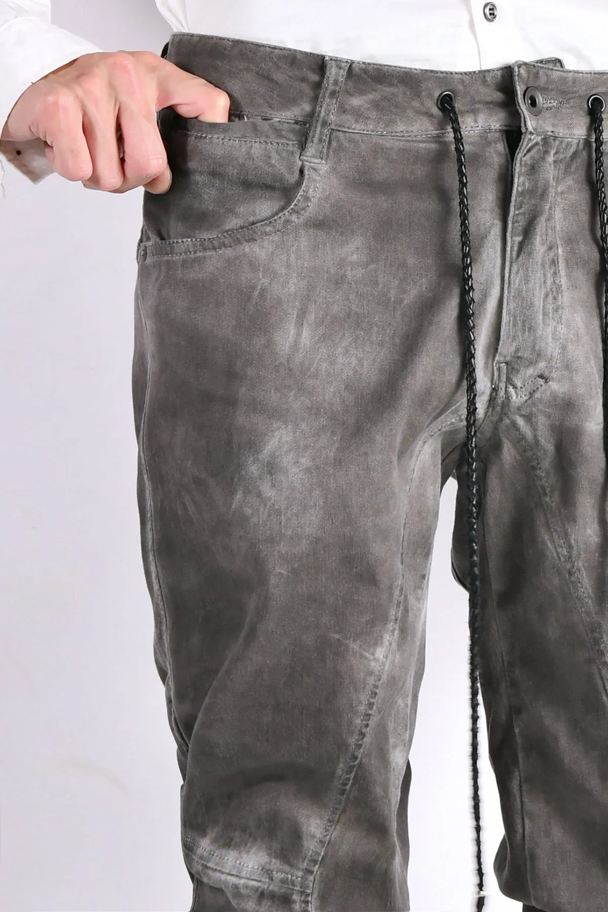 2102-PT01A Stretch Twill Pants 03 Charcoal