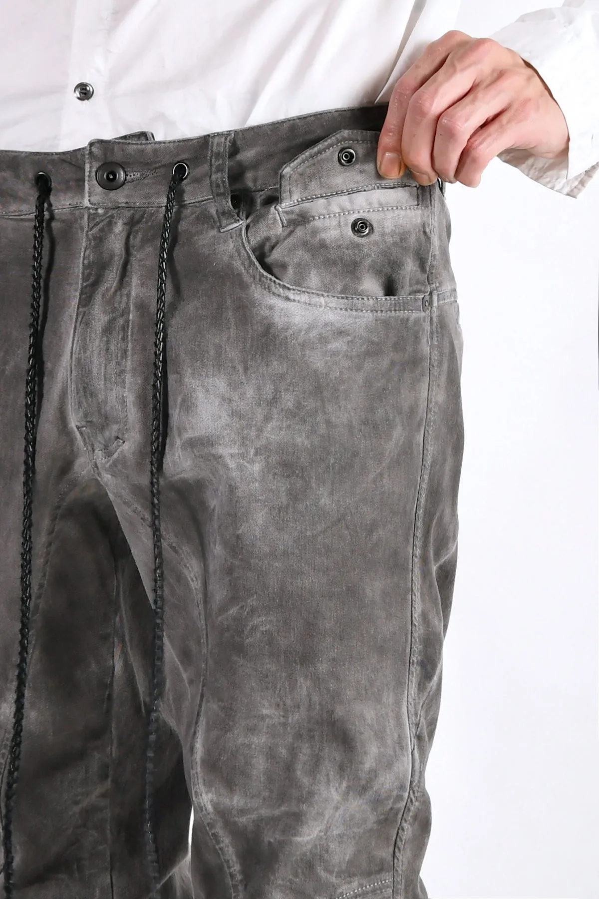 2102-PT01A Stretch Twill Pants 03 Charcoal