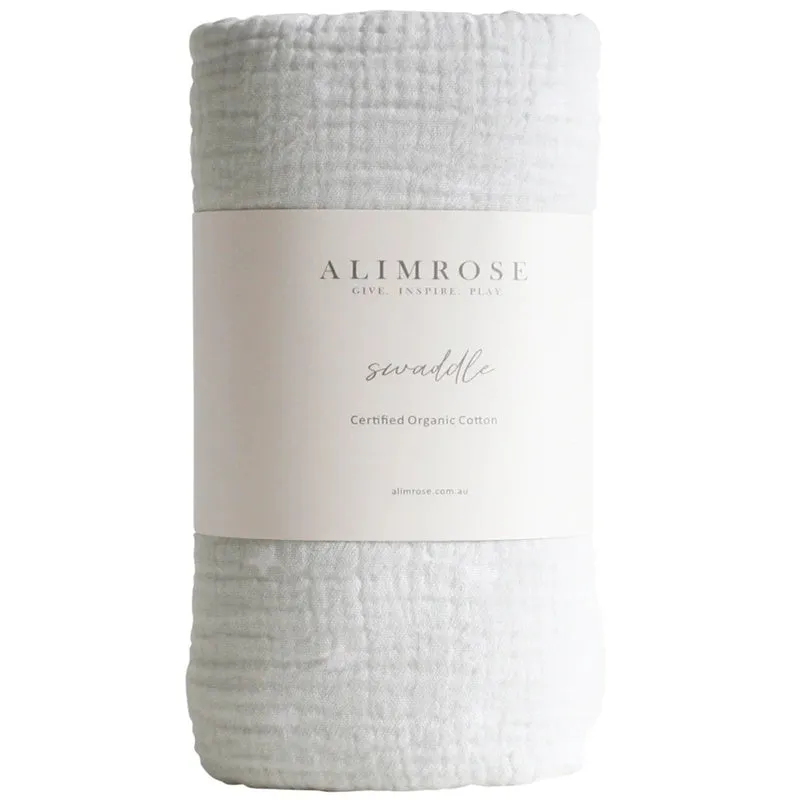 Alimrose - Muslin Swaddle - Starry Night - Grey