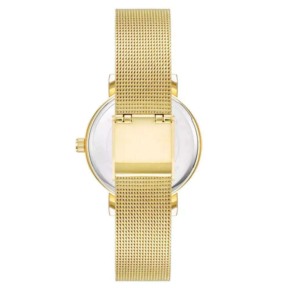 Anne Klein Gold Tone Mesh Strap Ladies Watch AK/4178CHGB