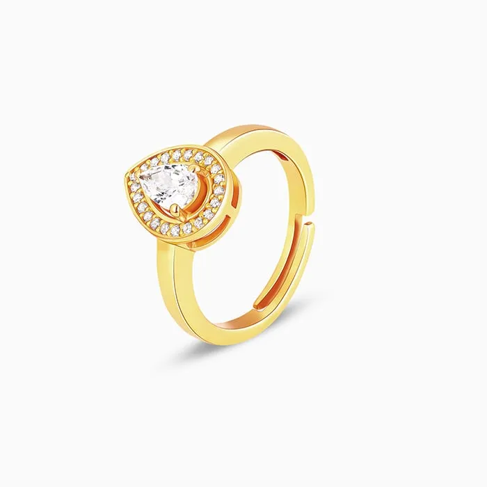 Anushka Sharma Golden Dew Drop Ring