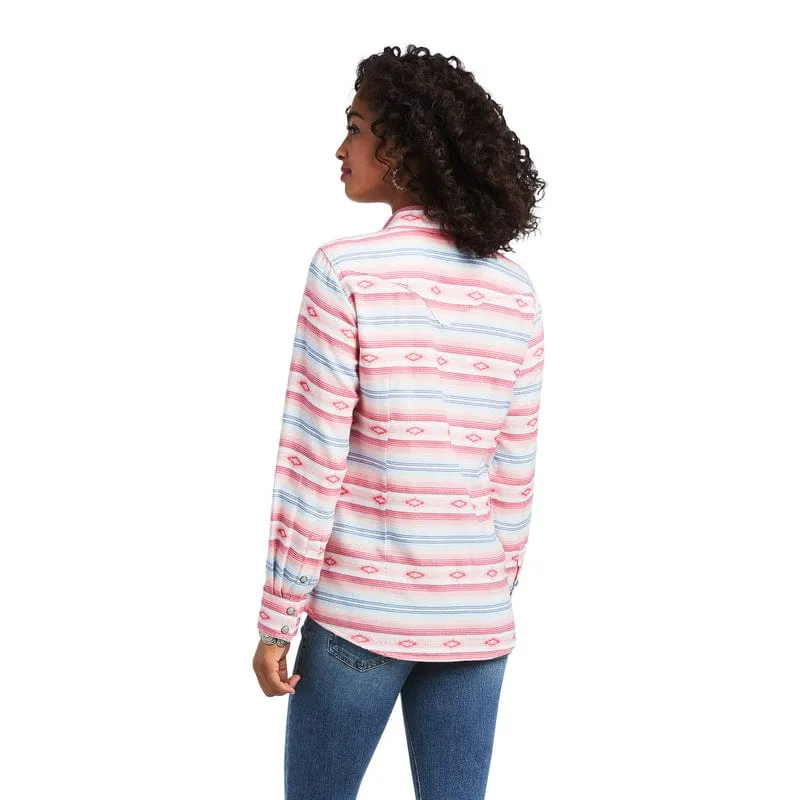 Ariat Women's REAL Watercolor Serape Long Sleeve Western Snap Shirt 10039845