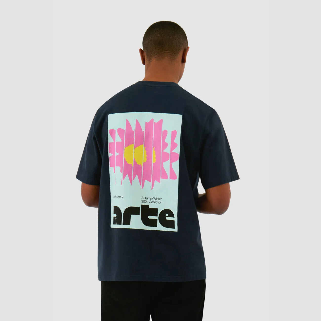 Arte Back Square Print T-Shirt