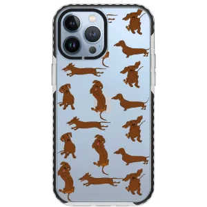 Baby Dachshund Collage Impact iPhone Case