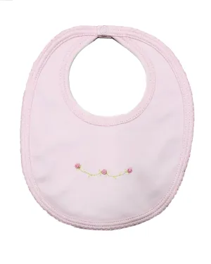 Baby Girl's Rose Bib