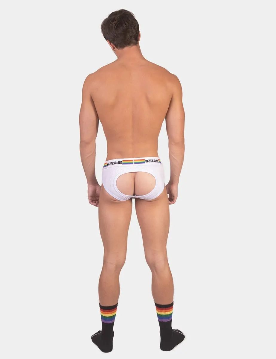 Barcode Berlin Backless Pride Brief White