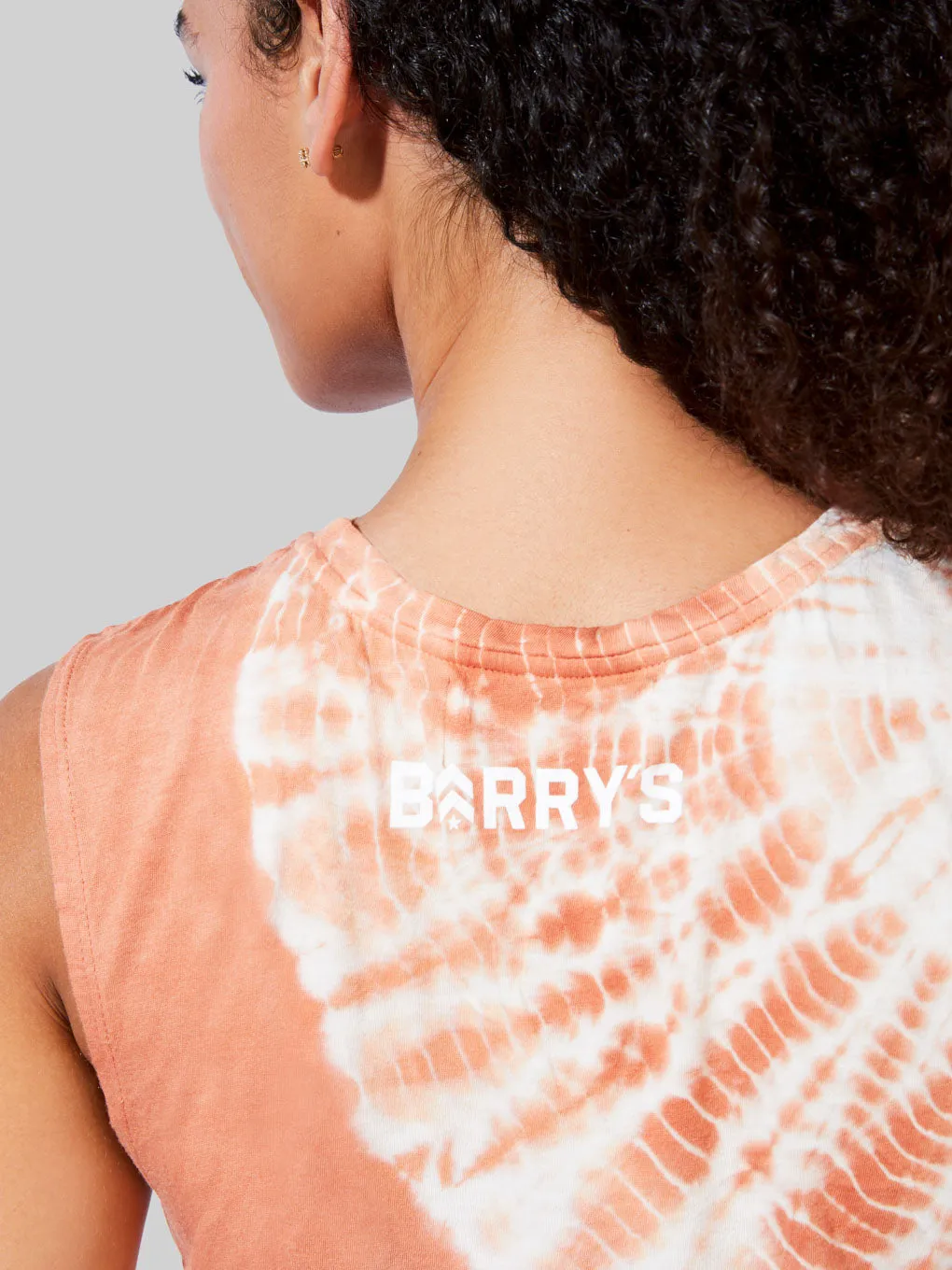 BARRY'S RUST TIE DYE MUSCLE TANK