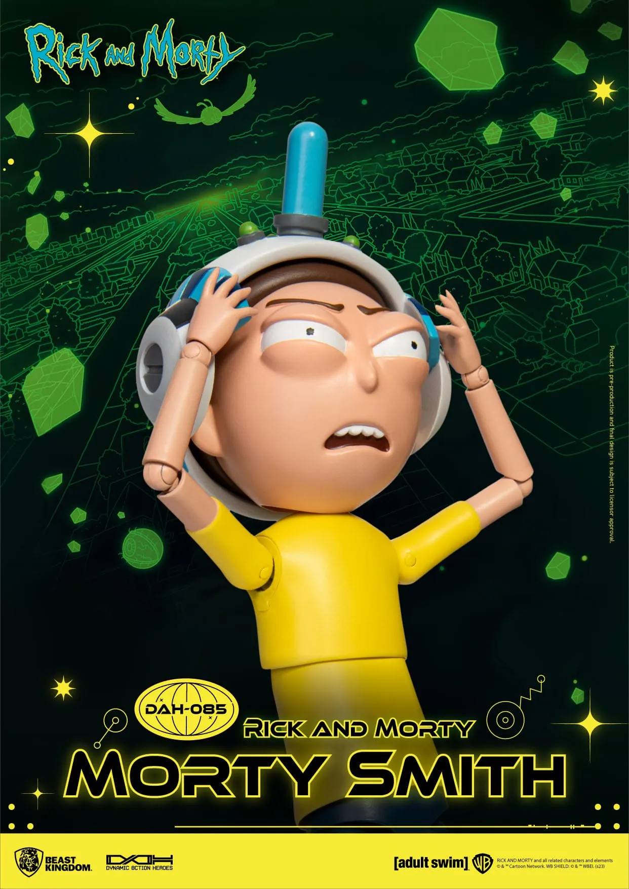 Beast Kingdom Rick and Morty Dynamic 8ction Heroes Morty Smith 1/9 Action Figure