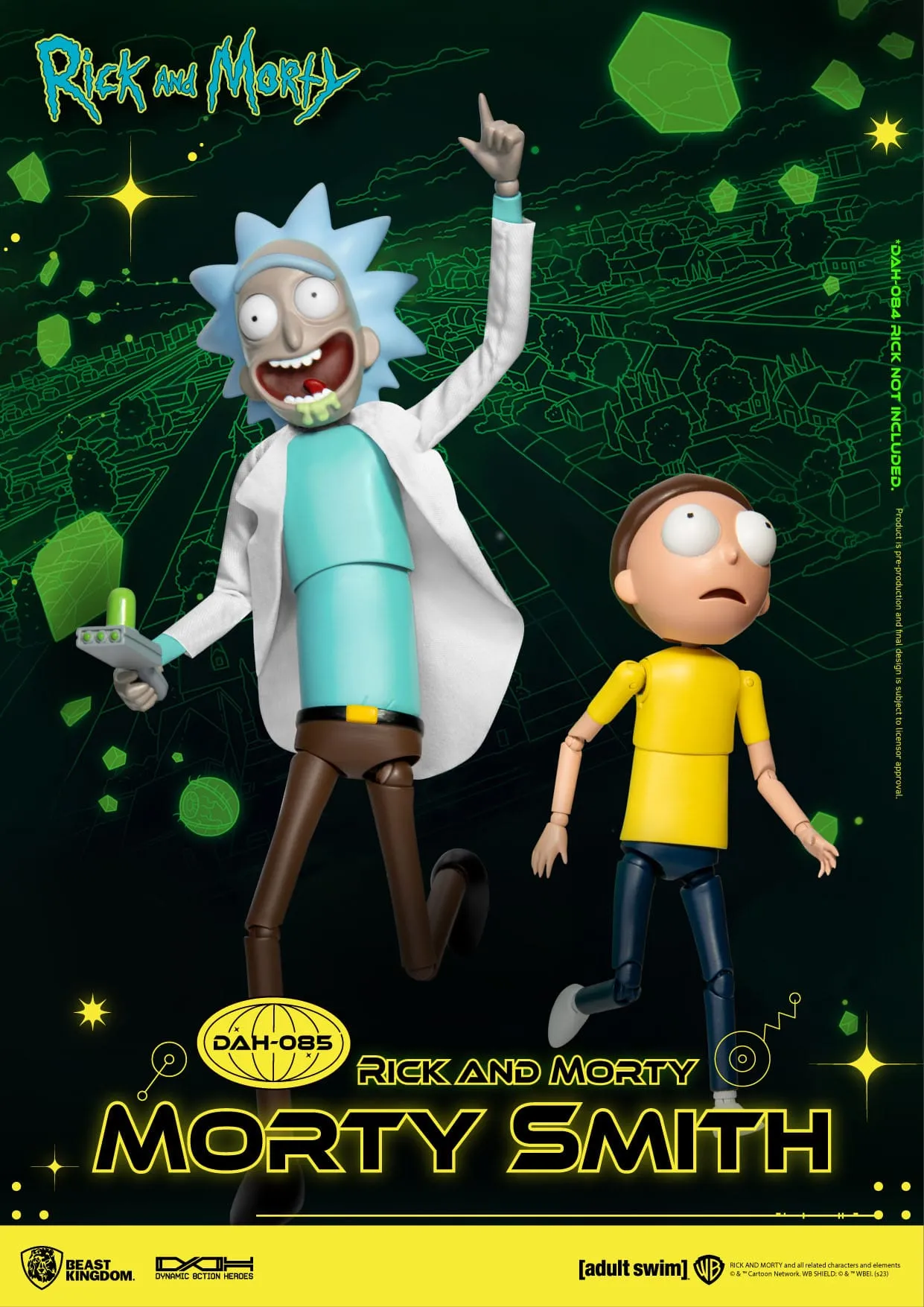 Beast Kingdom Rick and Morty Dynamic 8ction Heroes Morty Smith 1/9 Action Figure