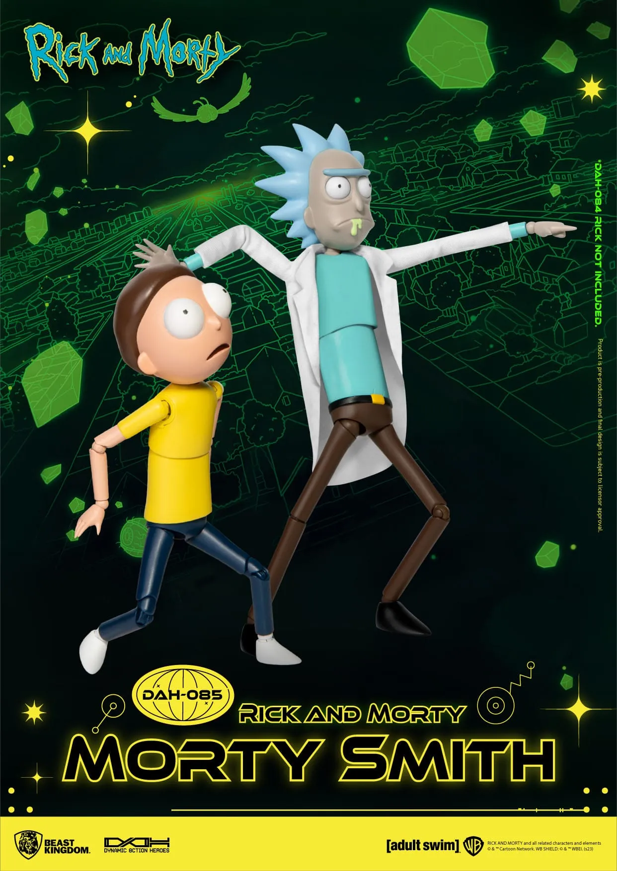 Beast Kingdom Rick and Morty Dynamic 8ction Heroes Morty Smith 1/9 Action Figure