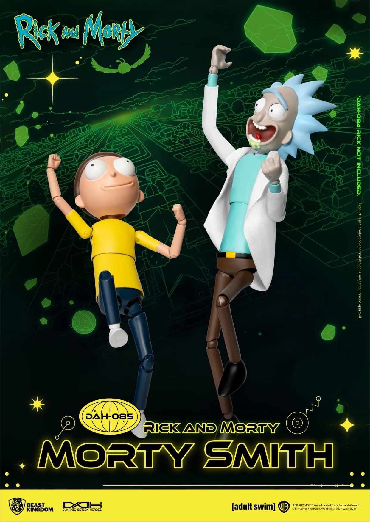 Beast Kingdom Rick and Morty Dynamic 8ction Heroes Morty Smith 1/9 Action Figure