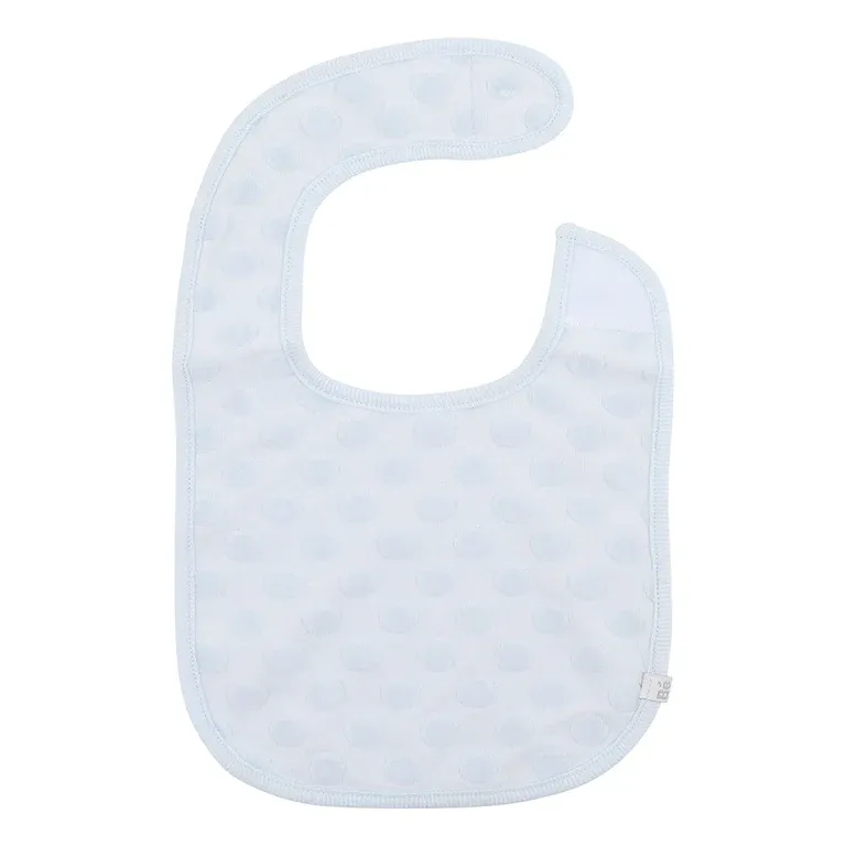 Bebe Spot Layette Bib - Blue Circle