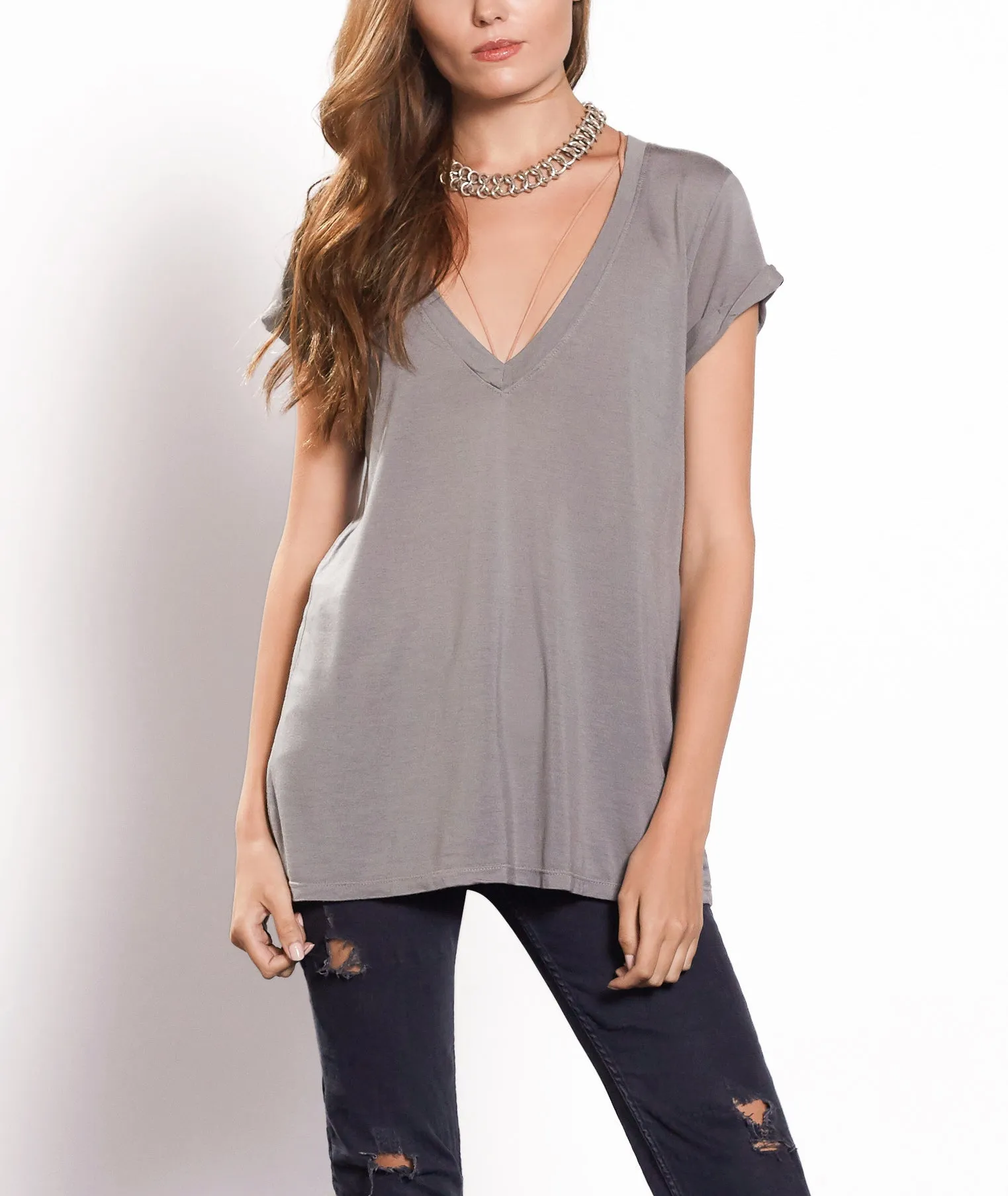 Beechwood Deep V-Neck Tee