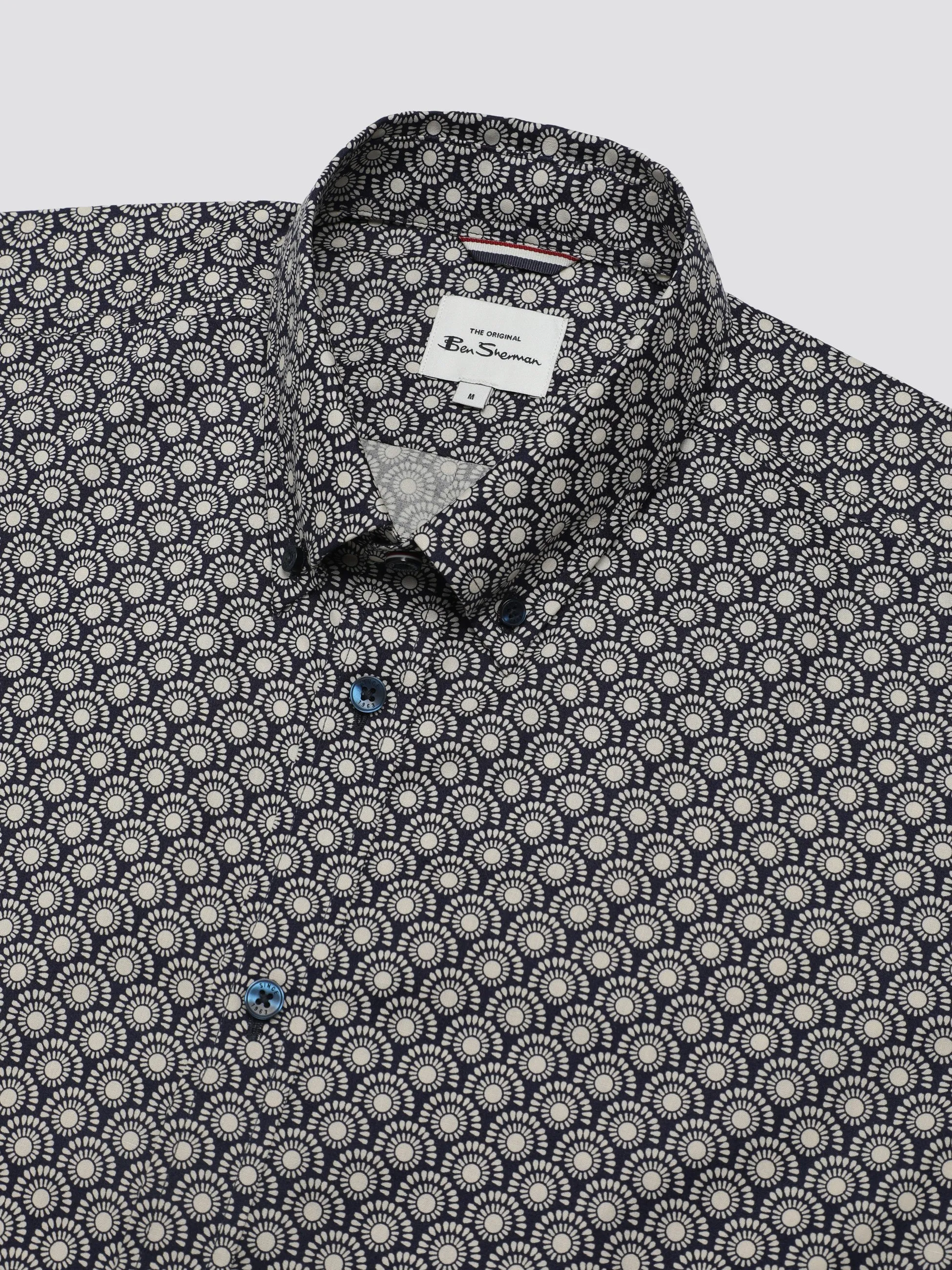 Block Geo Print Shirt - Ink