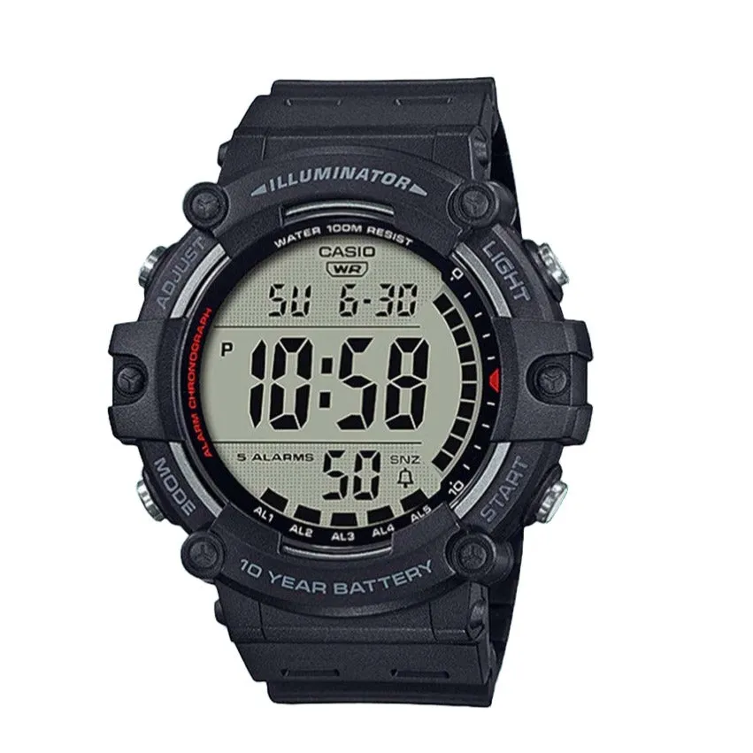 Casio "Illuminator" Digital Black Strap Men's Watch| AE-1500WH-1AVDF