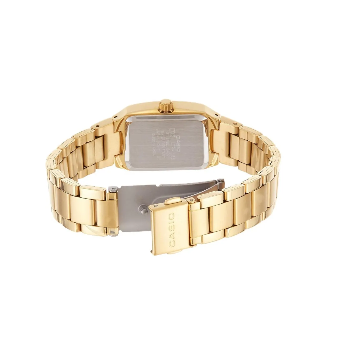 Casio Rectangular Champagne Dial Ladies Watch | LTP-1165N-9CRDF