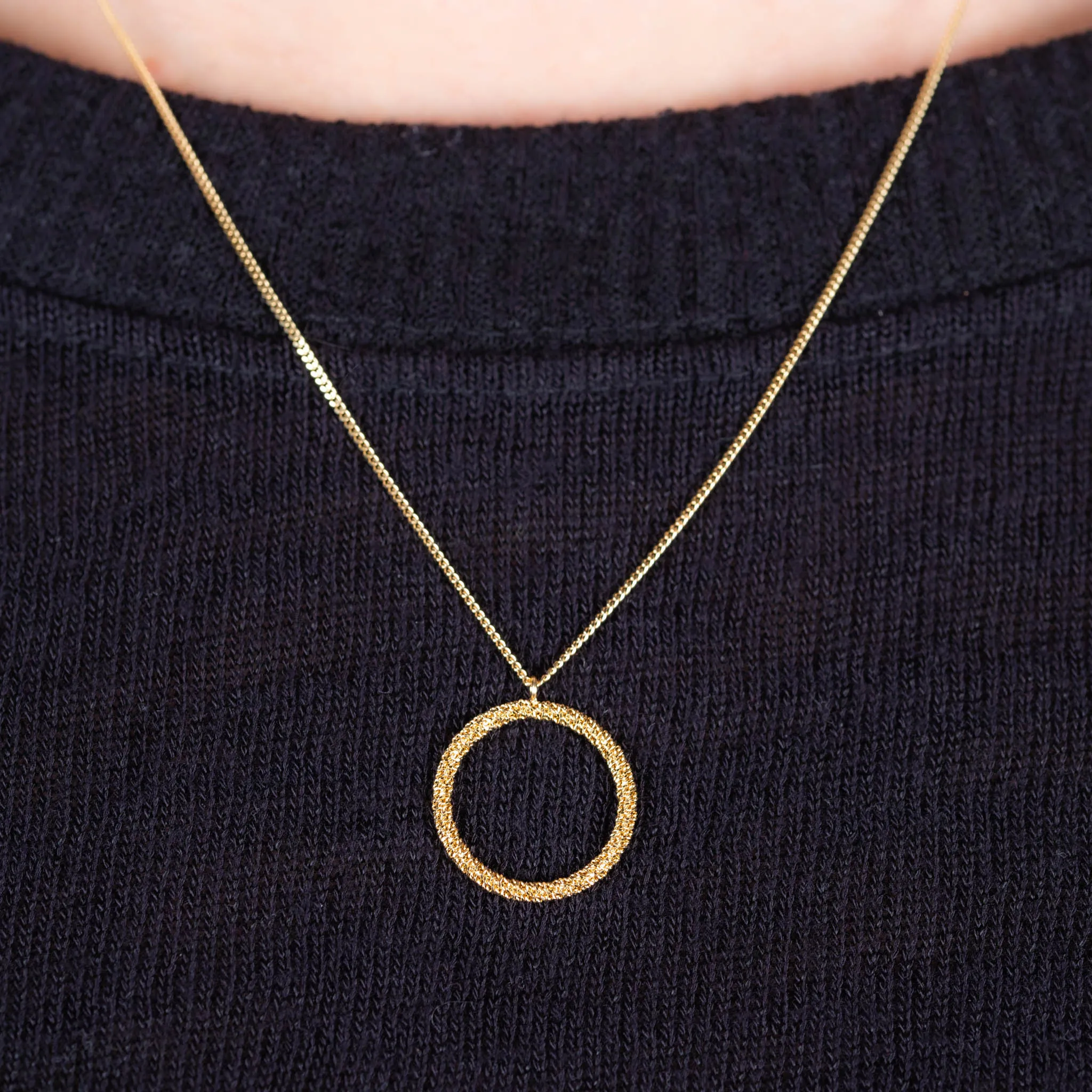 Circle Stardust Necklace