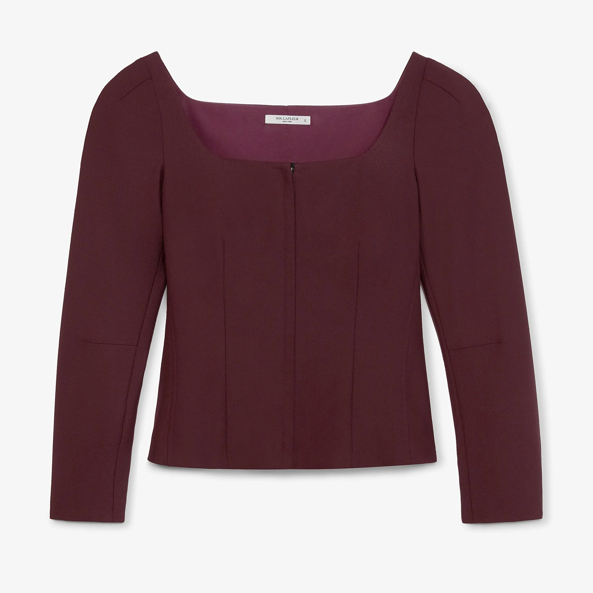 Dawn Top - Sharkskin :: Garnet