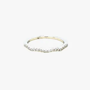 ELMA Designs 18k White Diamond Wedding Band