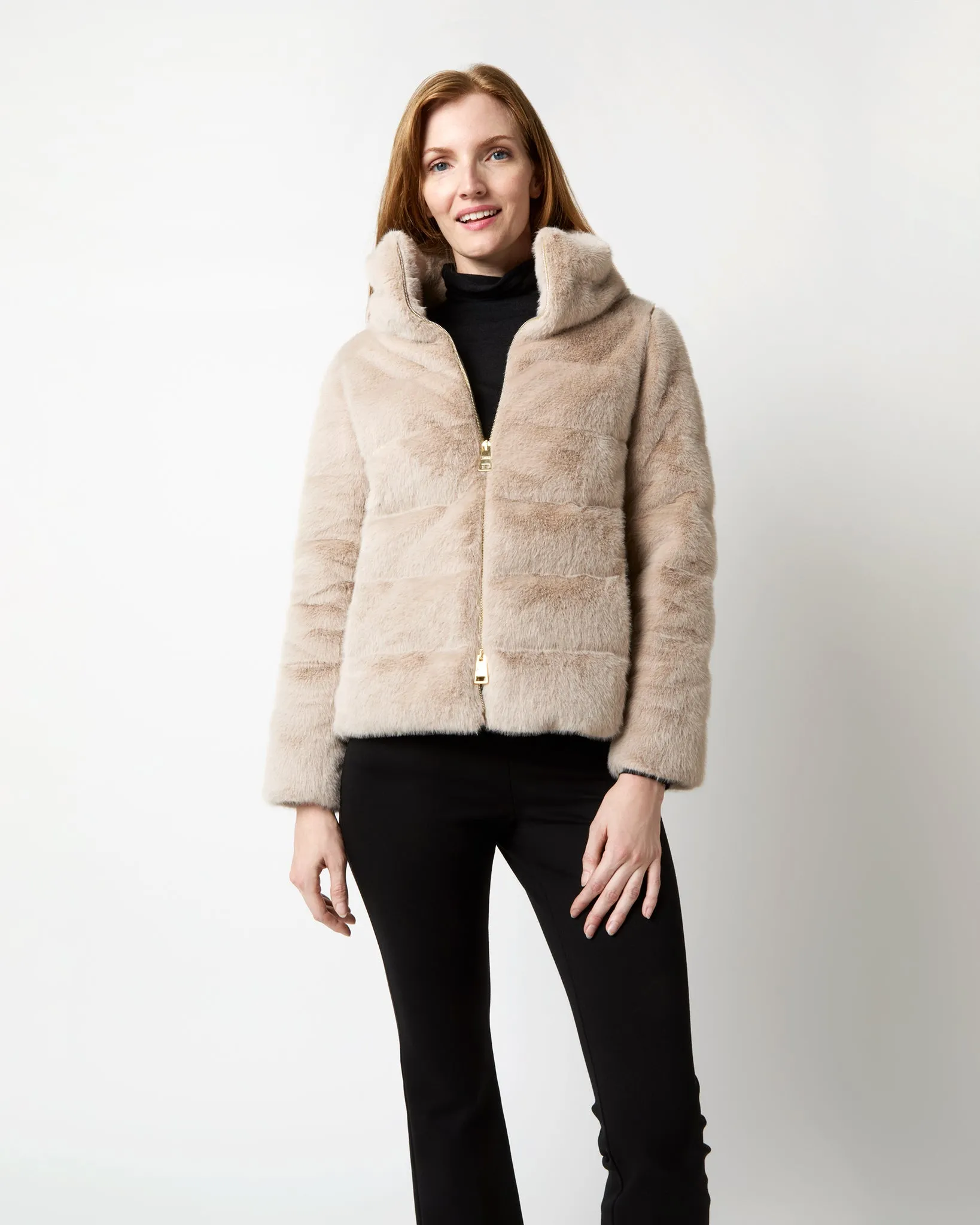 Faux Fur Teddy Jacket in Chantilly