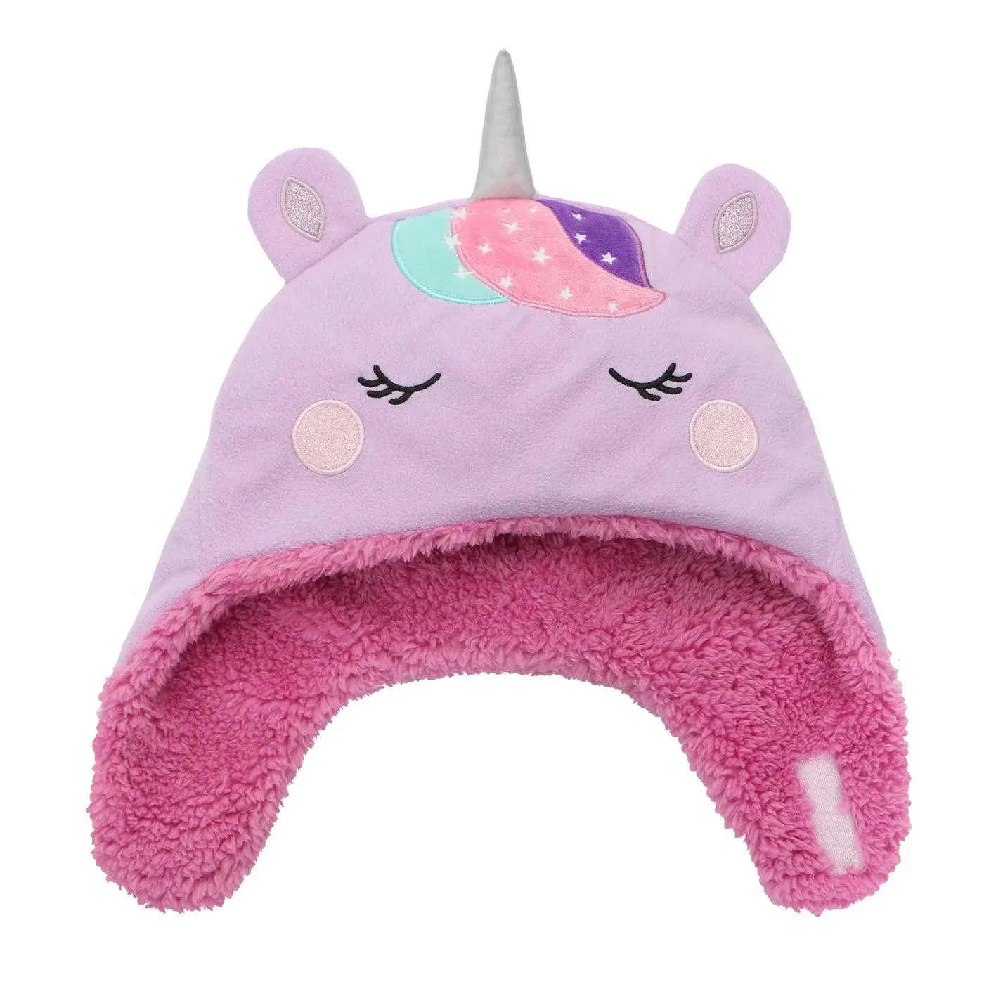 Flapjack Kids Reversible Sherpa Hat - Unicorn/Narwhal