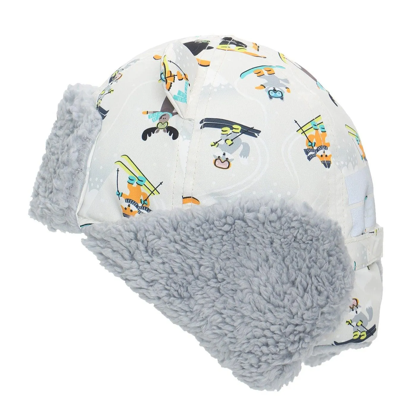 Flapjack Kids Water Repellent Trapper Hat - SkiResort Grey