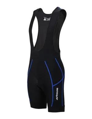 Herren Fahrradhose Trägerhose Kurz Pro Schwarz Blau