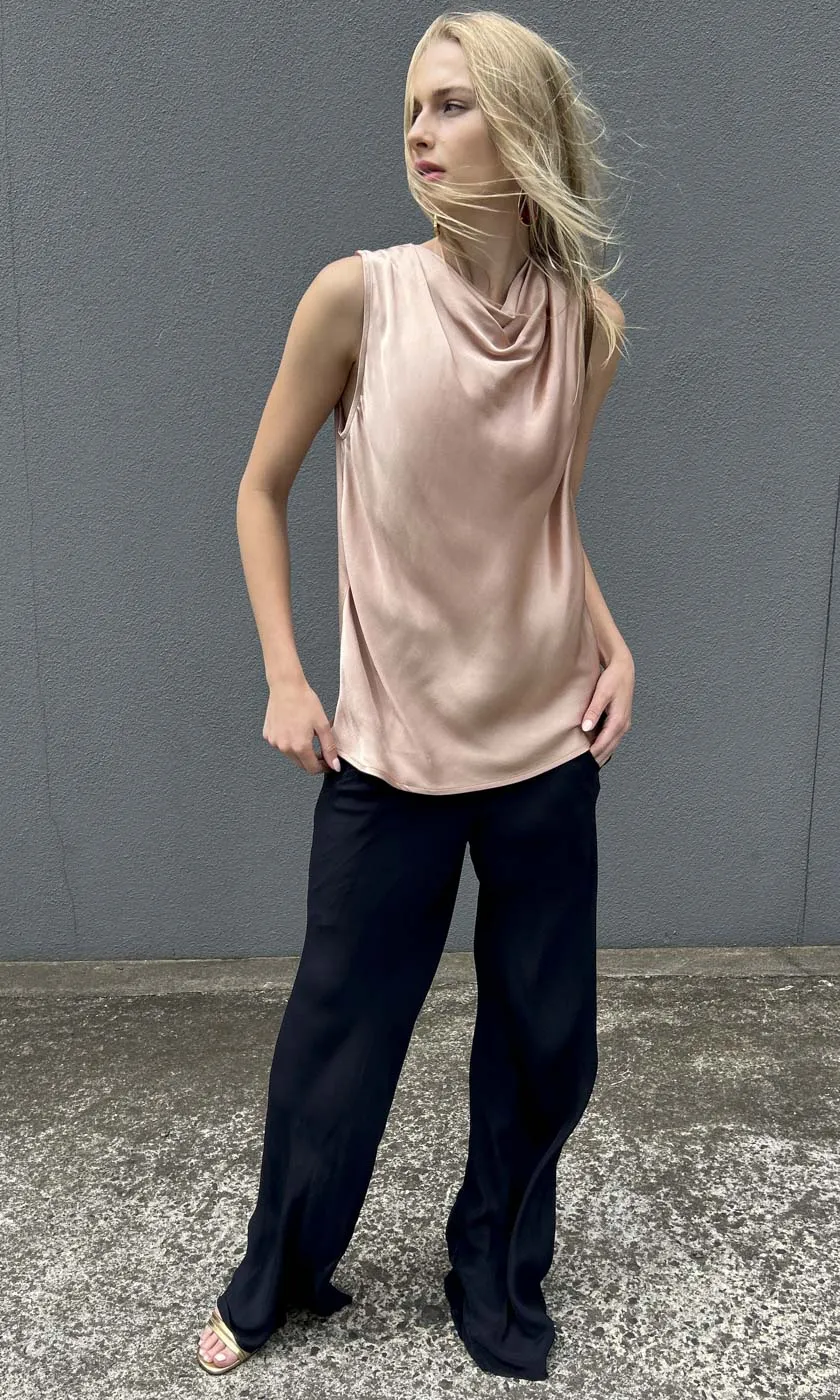 Hoss Solange Cowl Neck Top - Blush