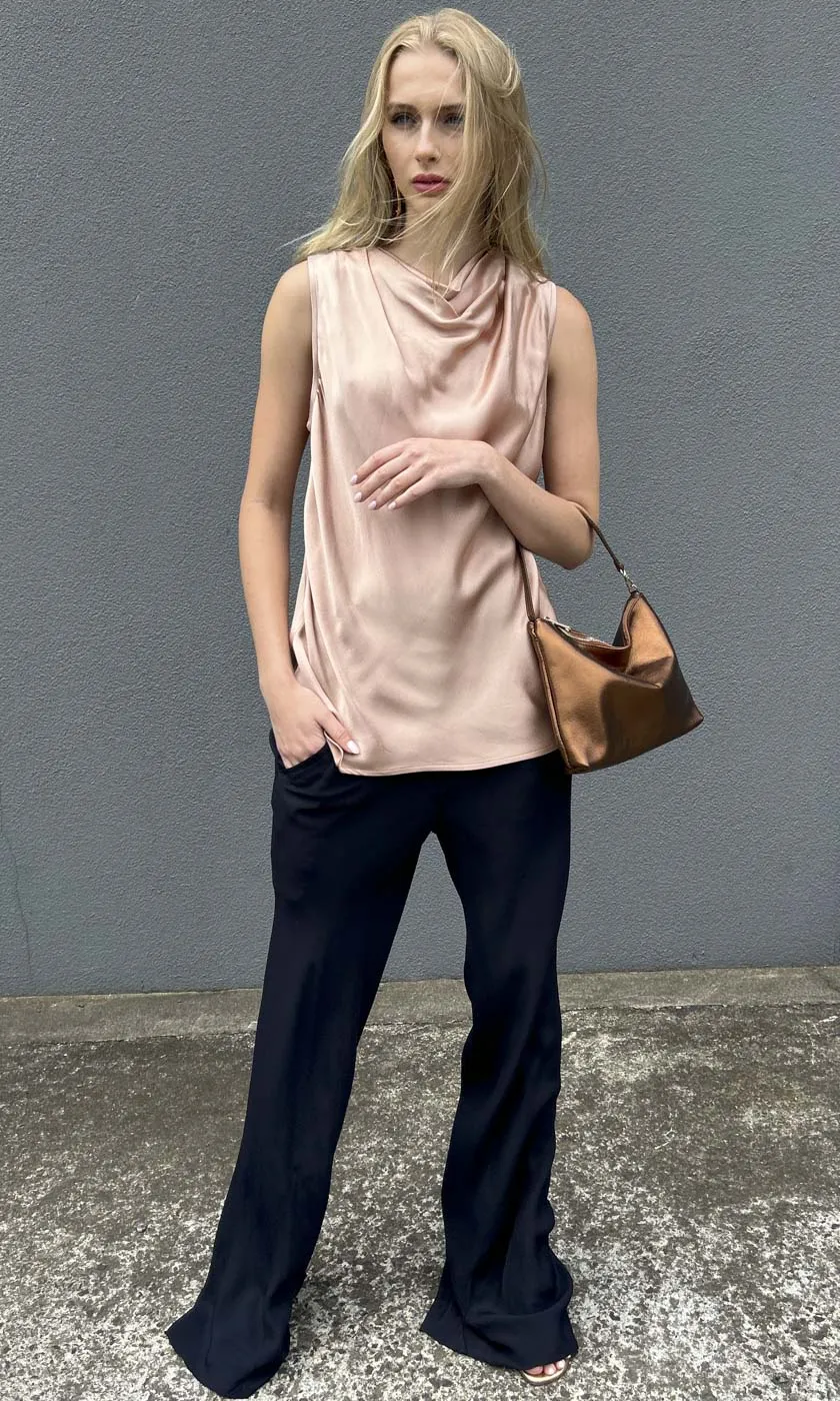 Hoss Solange Cowl Neck Top - Blush