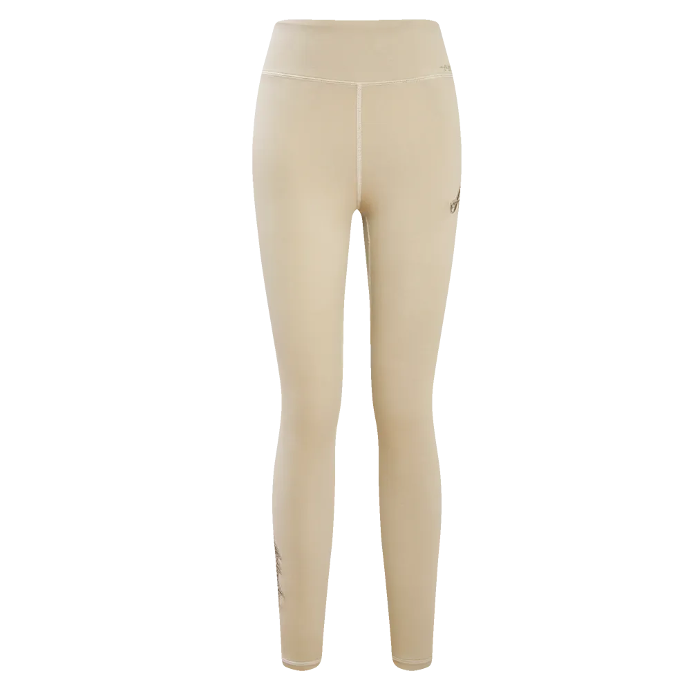 MLB ATLANTA BRAVES NEUTRAL WOMEN'S JERSEY LEGGING (TAUPE)