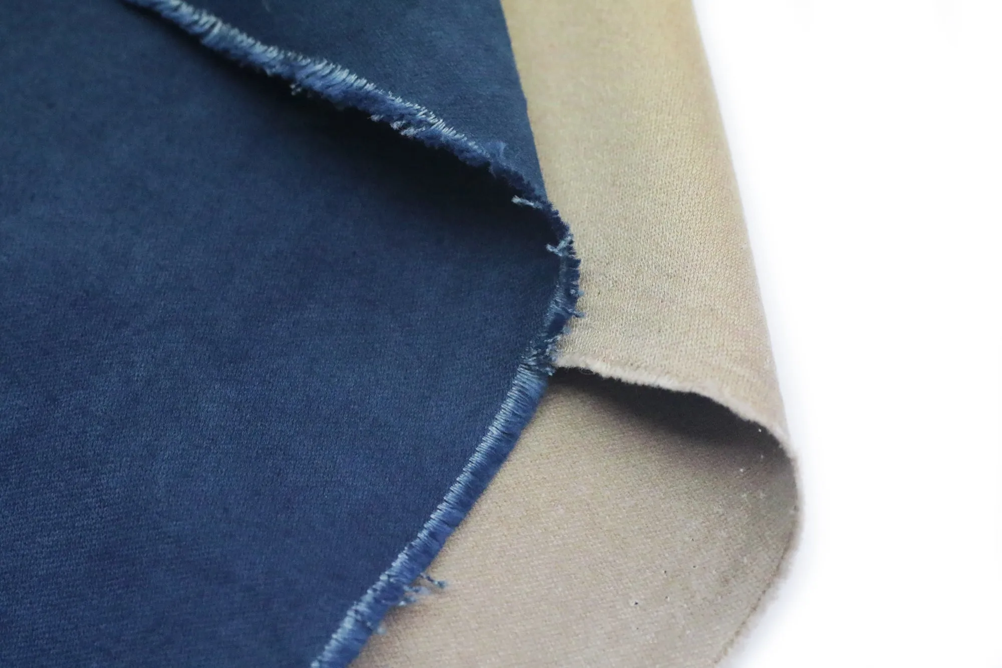 NATURAL INDIGO DYED SUEDE