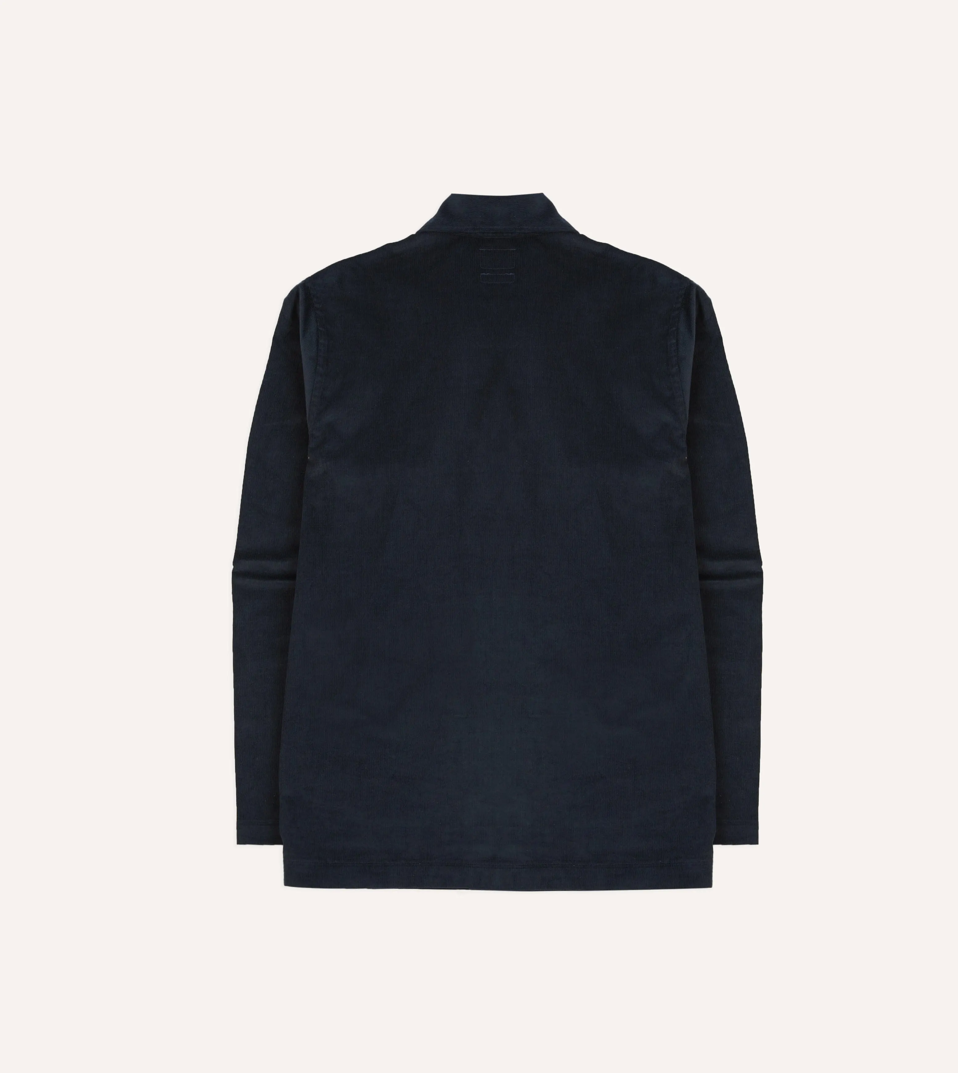 Navy Needlecord Smock