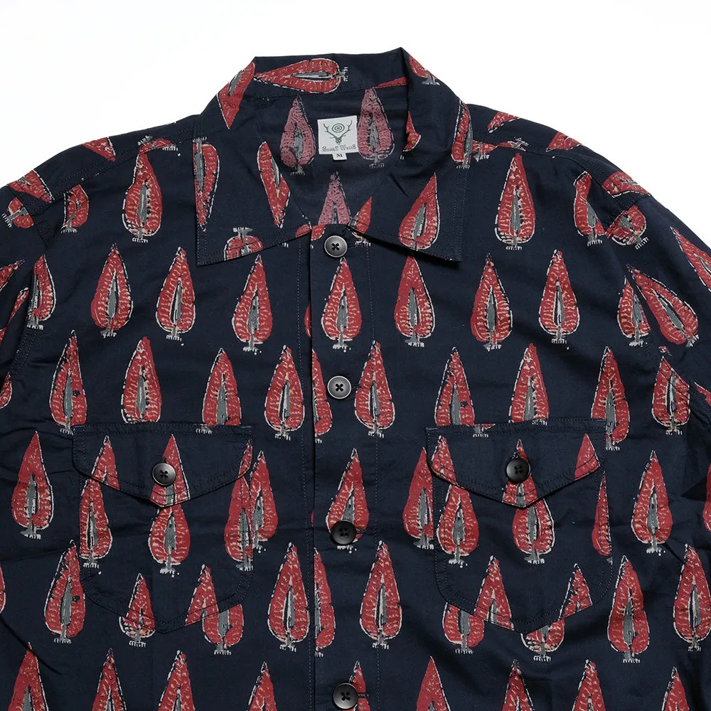 SOUTH2 WEST8 - Smokey Shirt - Cotton Cloth / Batik Printed - OT552