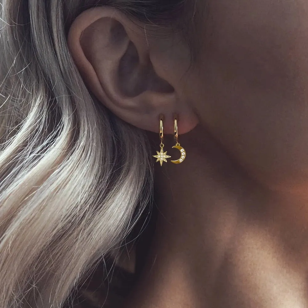 Star & Moon Earrings