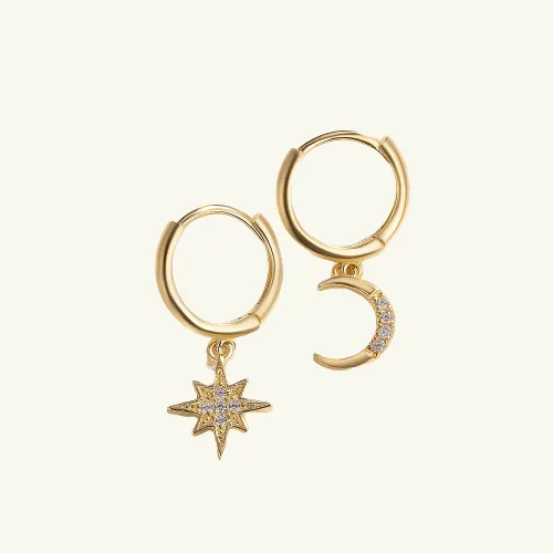 Star & Moon Earrings