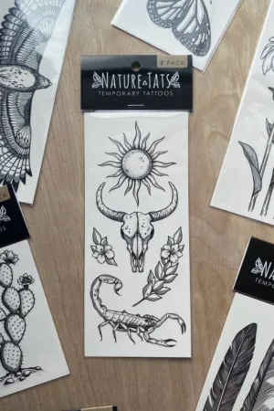 sunlit south temporary tattoo