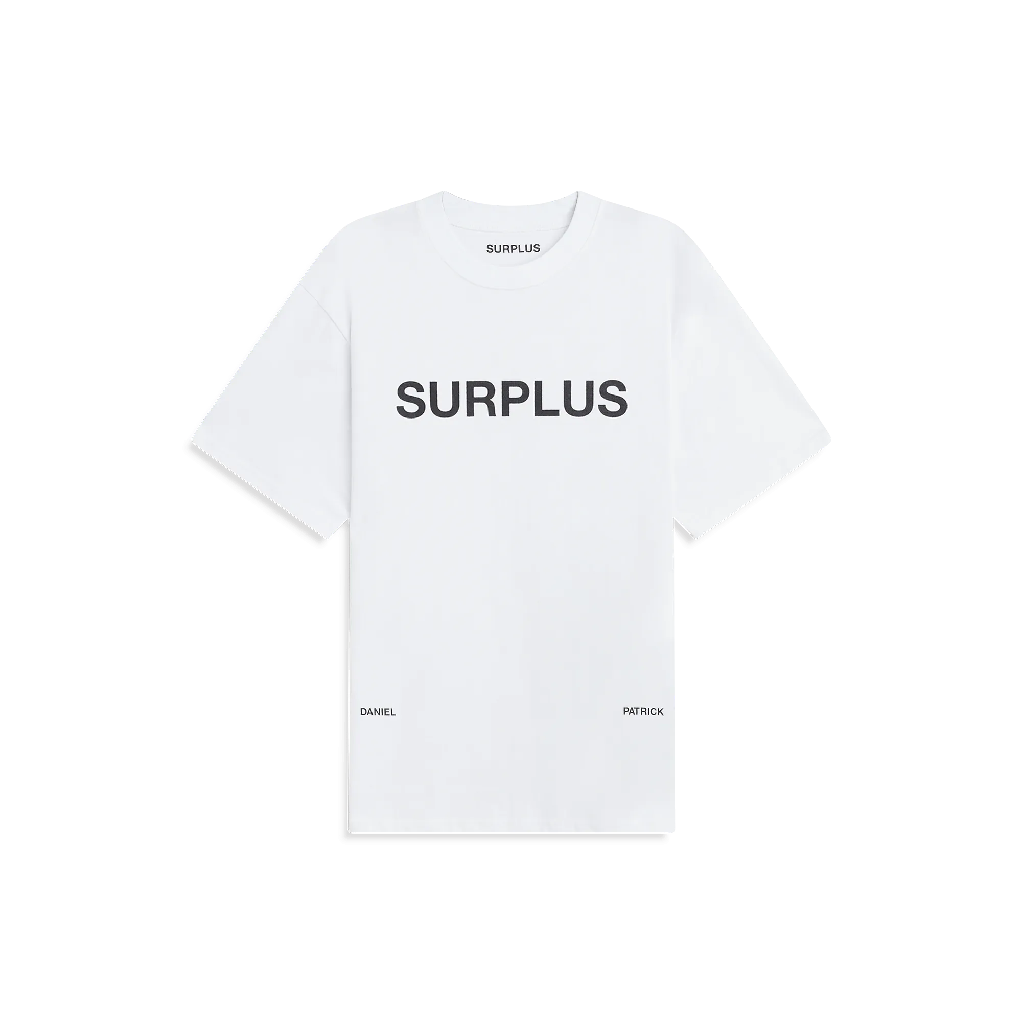 surplus logo tee / white   black