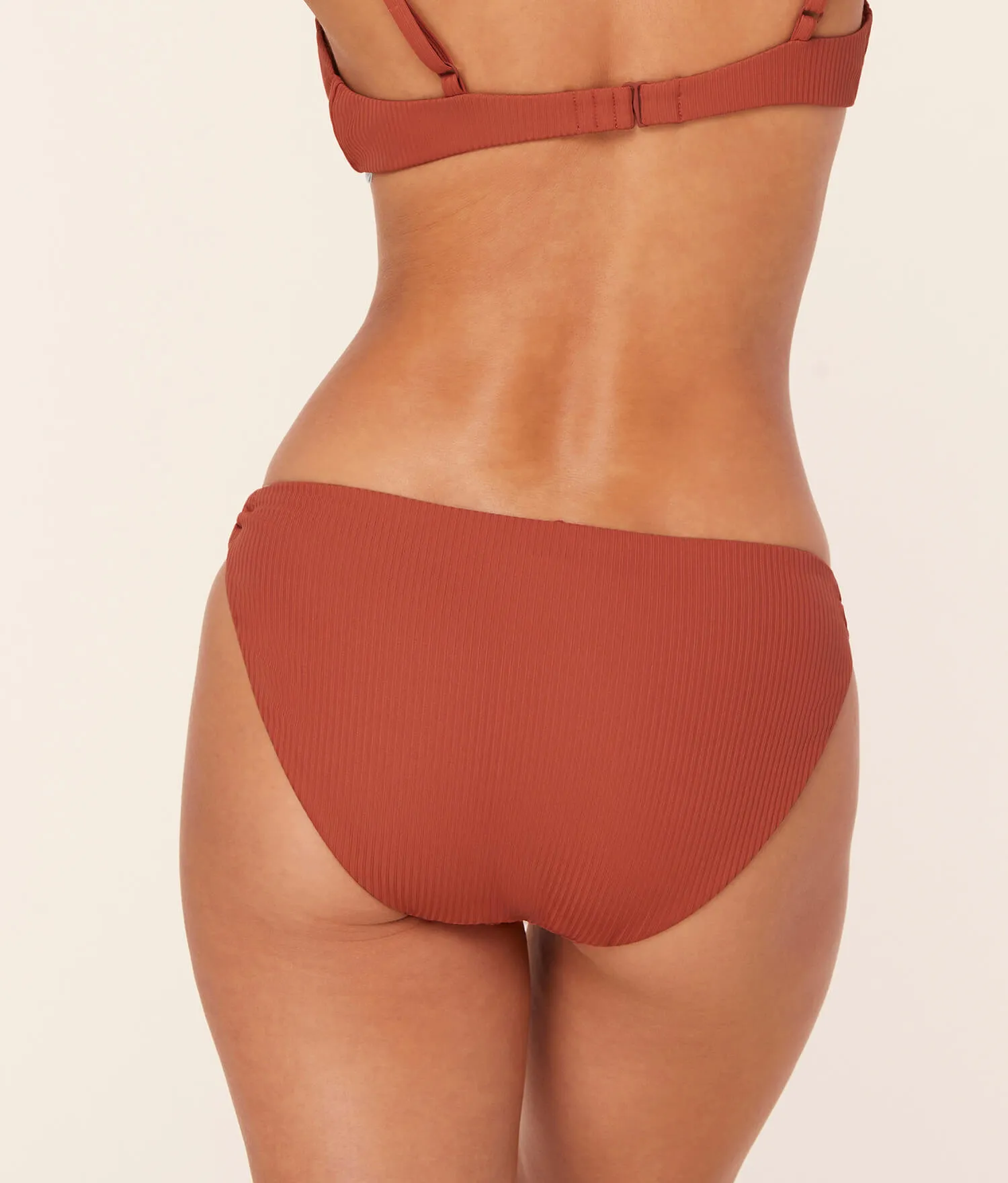 The Bonita Bikini Bottom - Eco Ribbed - Ginger