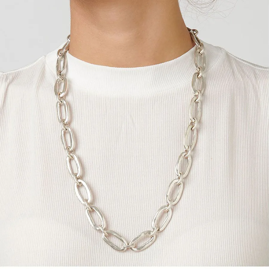 UNOde50 Eslabon Necklace - Silver