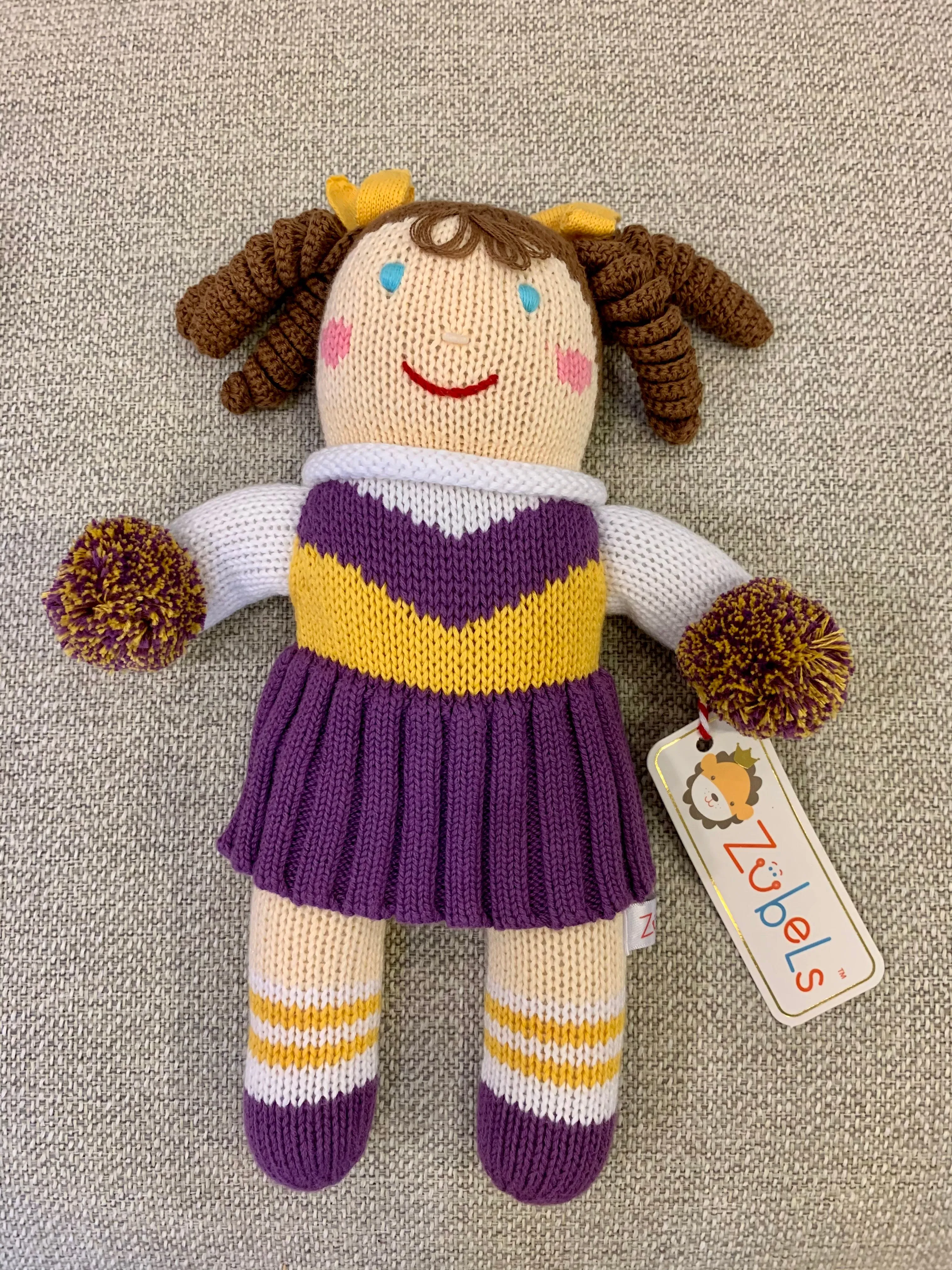 Zubels Knit Doll - Cheerleader